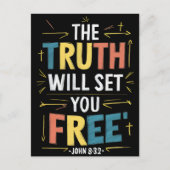 自由を受け入れる：真理は自由を与えてくれる ポストカード (正面)
