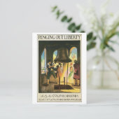 自由を呼び出し， 1776年7月8日フィラデルフィア ポストカード (スタンド正面)