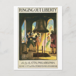 自由を呼び出し, 1776年7月8日フィラデルフィア ポストカード