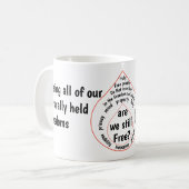 自由を失うこと コーヒーマグカップ (正面左)