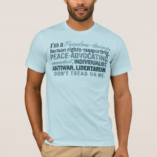 自由を好む自由主義的なTシャツ Tシャツ