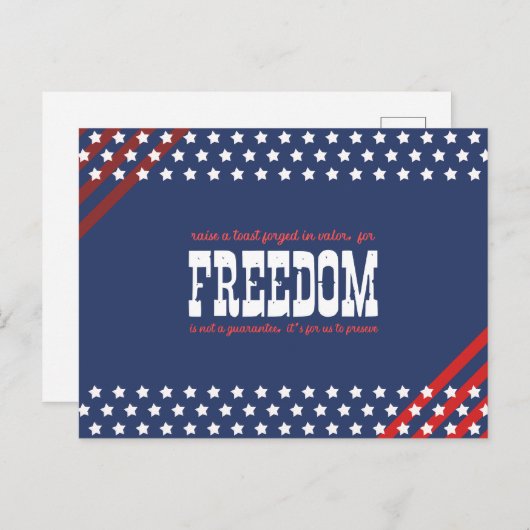 自由を守るヴァロアの乾杯 シーズンポストカード (正面/裏面)