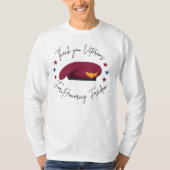 自由を尊重する退役軍人に感謝 Tシャツ (正面)