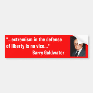 自由を弁護して極端主義のBarry_Goldwater バンパーステッカー
