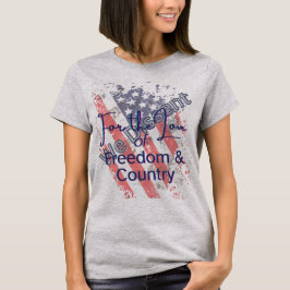 自由を愛して異議を唱える Tシャツ