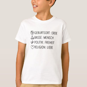 自由を愛する宗教が人と共に生きる Tシャツ