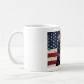 自由を求めてニャーニャー – Patriotic Cat Mug コーヒーマグカップ (左)