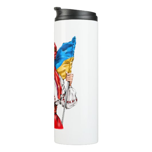 自由を求めて戦うウクライナの少女 タンブラー (回転右)