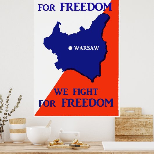 自由を求めて戦う第二次世界大戦ポーランド ポスター (キッチン)