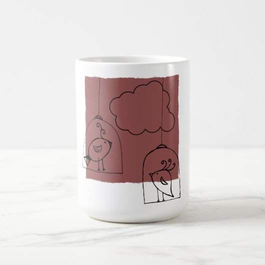 自由を求めて コーヒーマグカップ (中央)