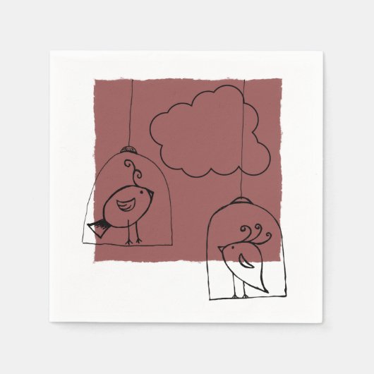 自由を求めて スタンダードカクテルナプキン (正面)