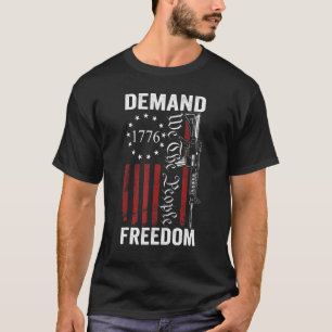 自由を要求する我々国民AR15第2改正Pr Tシャツ