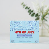 自由を輝かせろ！- 7月4日 インビテーションポストカード (スタンド正面)