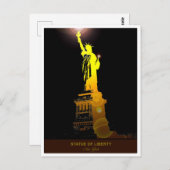 自由を送る：自由の女神はがき ポストカード (正面/裏面)