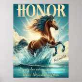 自由を通してギャロップをきらめく守る ポスター (正面)