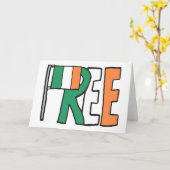 自由アイルランド カード (黄色い花)