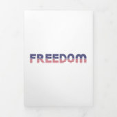 自由アメリカ愛国自由の国旗 三つ折りカード (カバー)