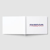 自由アメリカ愛国自由ギフト国旗 ゲストブック (全面)