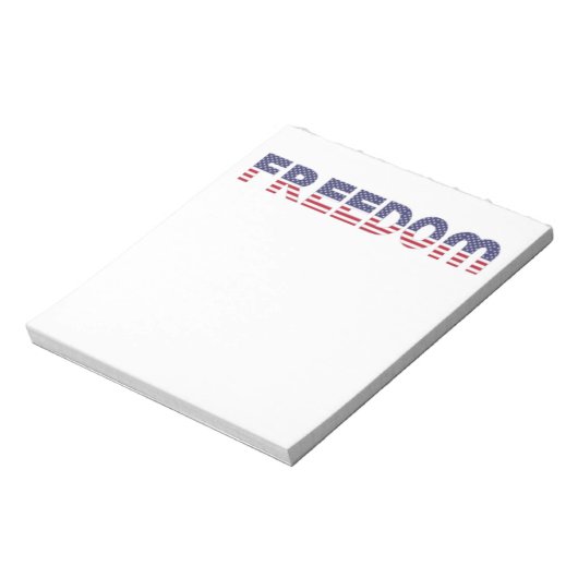 自由アメリカ愛国自由ギフト国旗 ノートパッド (回転)