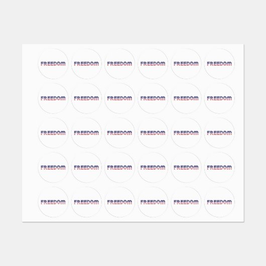 自由アメリカ愛国自由ギフト国旗 ラベル (シート)