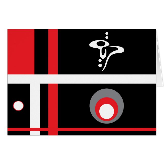 自由アラビア書体書きカード (正面横)