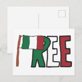 自由イタリア ポストカード (正面/裏面)