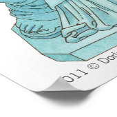 自由イラストレーション ポスター (角)