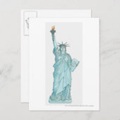 自由イラストレーション ポストカード (正面/裏面)