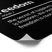 自由インスパイアに対する引用文 ポスター (角)