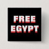 自由エジプト 缶バッジ (正面)