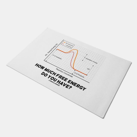 自由エネルギーはいくらあるか化学ユーモア ドアマット (アングル)