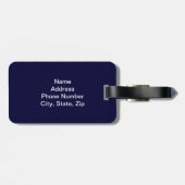 自由カスタム荷札のための戦 ラゲッジタグ (裏面横)