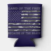 自由カッコいいの愛国的なアメリカ国旗の国 缶クーラー (正面)