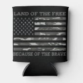 自由カッコいいの愛国的なアメリカ国旗の国 缶クーラー (正面)