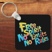 自由カラフル精神 キーホルダー (正面)