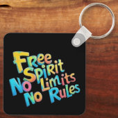 自由カラフル精神 キーホルダー (裏面)