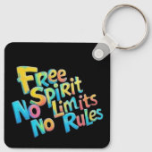 自由カラフル精神 キーホルダー (裏面)