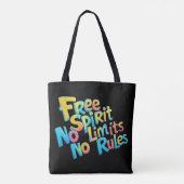 自由カラフル精神 トートバッグ (裏面)