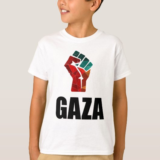 自由ガザパレスチナ Tシャツ (正面)