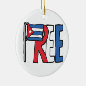 自由キューバ セラミックオーナメント (右)