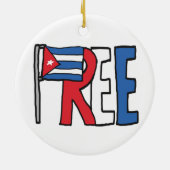 自由キューバ セラミックオーナメント (裏面)