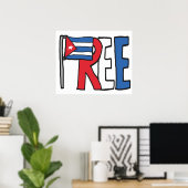 自由キューバ ポスター (ホームオフィス)