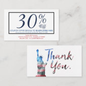 自由クーポンカード像 割引カード (正面/裏面)