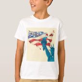 自由グランジ像 Tシャツ (正面)