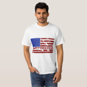 自由グランジ州フ統一されたラグ Tシャツ (正面フル)