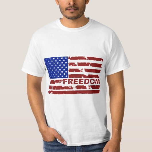 自由グランジ州フ統一されたラグ Tシャツ (正面)