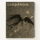 自由コンパニオン宇宙で翼姿 ノートブック (裏面)