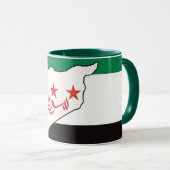 自由シリアسورية حرة マグカップ (正面右)