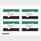 自由シリアسورية حرة 長方形シール (シート)