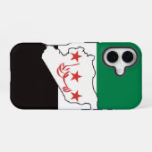 自由シリアسورية حرة iPhone 16ケース (裏面横)